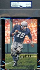 Lou Creekmur Gem Mint 10 PSA DNA Signed Goal Line Art Card GLAC Autograph HOF 96