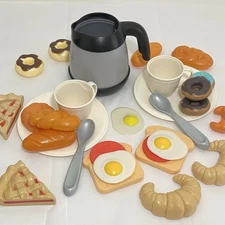 Step 2 Pretend Play Kitchen Replacement Interactive Coffee Pot, Cups, Plates