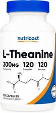Nutricost L-Theanine 200mg, 120 Capsules, Double Strength - Non-GMO, Gluten Free