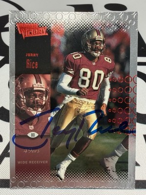 2000 Upper Deck Ultimate Victory - Jerry Rice #78 On Card Auto