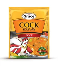 Grace Chicken Cock Soup Mix with Spice Spicy 12 Units / 50 g / 1.7 oz