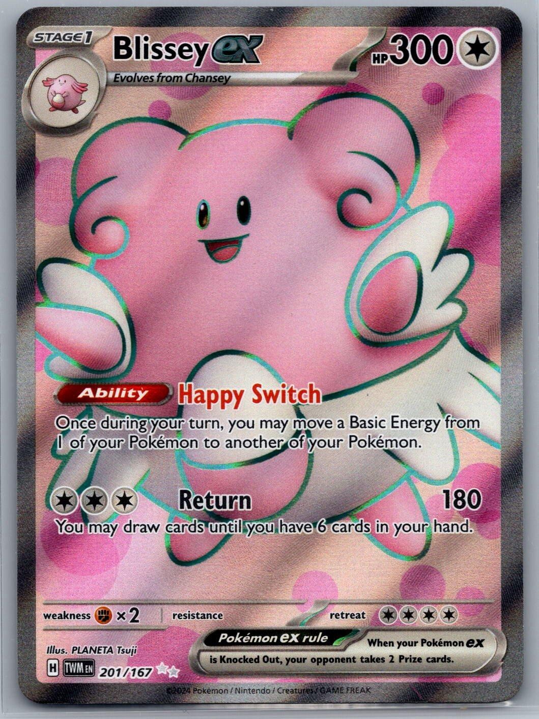 Blissey ex 201/167 Ultra Rare Twilight Masquerade Pokemon Near Mint