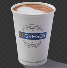 Greggs hot drink voucher 