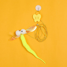 1PC Cat Hanging Cat Toy Hanging Door Elastic Rope Cat Stick Feather Pet Supplies