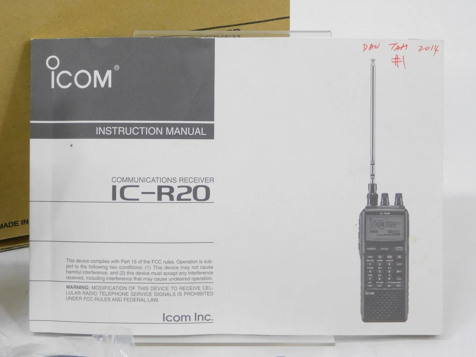 Icom IC-R20 Sport Ham Radio Handheld Communications Receiver (excellent) - Image 2 of 4