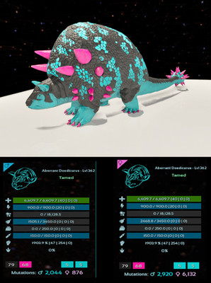 Ark Survival Ascended Galaxy doeds doedicurus 1903m clone pve PC XBOX