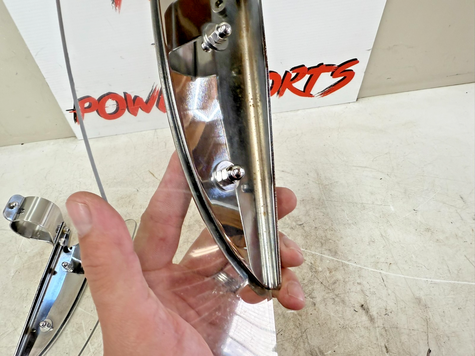 2007 Victory Kingpin OEM Fork Air Wind Deflector Pair W/ MTG Hardware