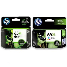 Genuine HP 65XL Black  Color Ink DeskJet 3752 3755 3758 ENVY 5020 5032 exp 2026