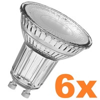6Er Spar Pack Osram Led GU10 Strahler PAR16 36° Ausstrahlwinkel 2,6W 2700K