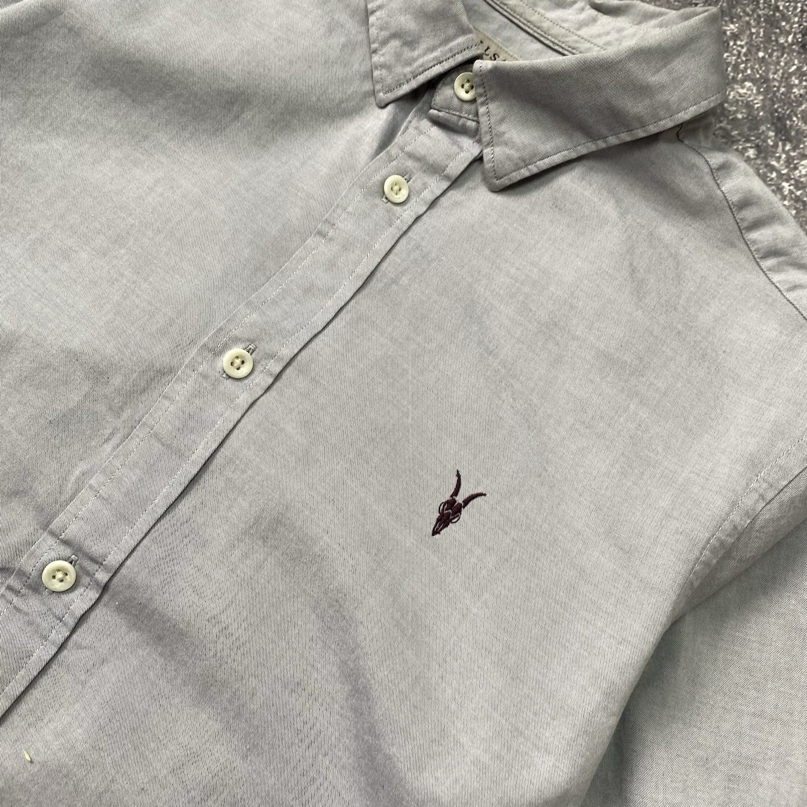 Designer Allsaints Small Logo Grey Basic Luxury S… - image 3