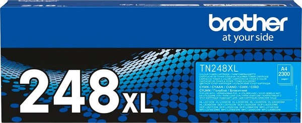 Brother TN-248XLC Cyan Toner Original Blau 2300 Seiten Kartusche TN248 Xl C-image