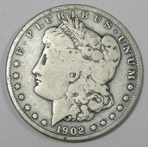 1902-S Morgan Dollar VERY GOOD Silver Dollar