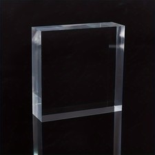 1pc Acrylic Square Display Block Clear Polished Acrylic Cube Acrylic Jewelry