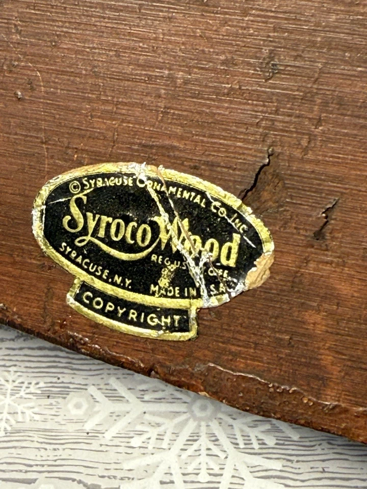 De colección Años 50 SYROCO WOOD Pájaro de Caza Perro y Rifle - Soporte para Llaves con Corbata de Cinturón Foto 4 de 4