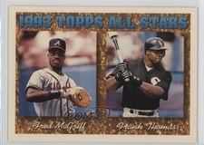 1994 Topps 1993 Topps All Stars Fred McGriff Frank Thomas #384 HOF 12oo