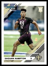 2019 DONRUSS SAQUAN HAMPTON RC #288 RC NEW ORLEANS SAINTS 1123