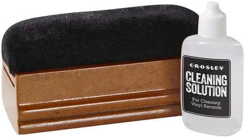 Crosley Record Cleaning Kit- AC-25 Vinyl LP Cleaner Extra Brush and Solution