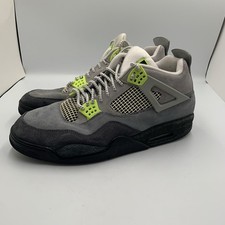 Nike Air Jordan 4 Iv Retro Se Mid Neon 95 Grey Suede Volt Green Sneakers Size 14 Nike Air Jordan 4 Iv Retro Se Mid Neon 95 Grey Suede Volt Green Sneakers Size 14