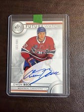 2023-24 SP Authentic Future Watch Auto Owen Beck 503/999 #113 Montreal