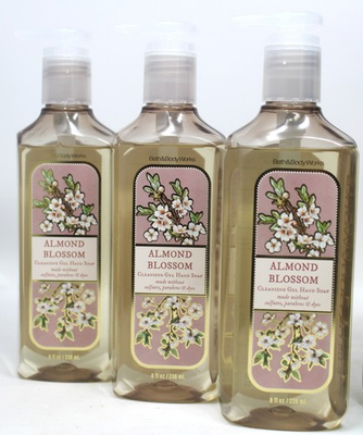 #ad Bath amp; Body Works Almond Blossom Gentle Gel Hand Soap Lot of 3 Brand New $27.19