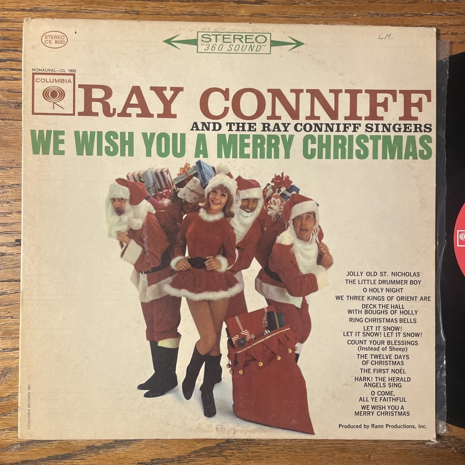 Ray Conniff We Wish You A Merry Christmas LP Columbia 2 Eye Stereo VG+!!!! - Image 2 of 4