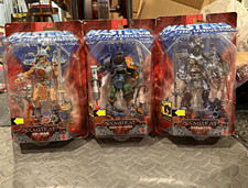 MOTU 200x Samurai Trio He-Man Man-At-Arms Skeletor Carded Mattel 2002