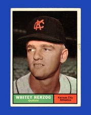 1961 Topps Set-Break #106 Whitey Herzog EX-EXMINT *GMCARDS*