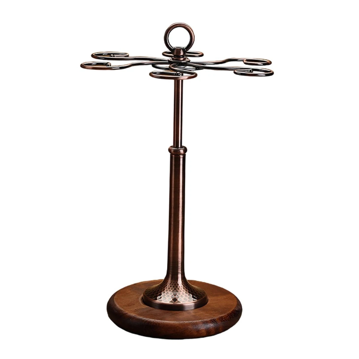 Porta Calici Da Vino Sottopensile In Ferro Nero - Supporto Per 8-11 Bicchieri, 4 Slot, Montaggio A Vite, Per Cucina E Bar - 2