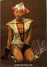 Autogrammkarte Liz Mitchell von Boney M. Mitchell, Liz :