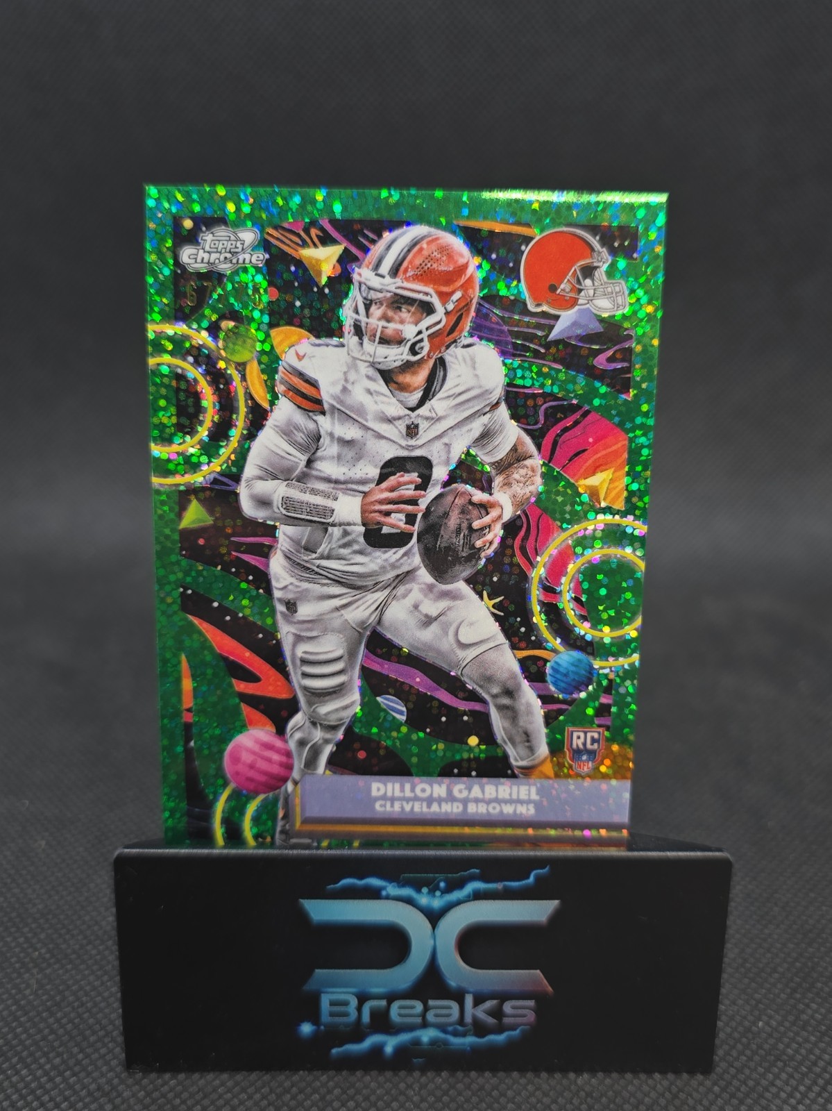 Topps Cosmic Chrome 2025 Dillon Gabriel Browns Rookie Green Space Dust /75