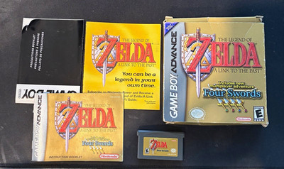 Nintendo Zelda A Link to the Past & Four Swords GBA CIB Manual NTSC-U/C