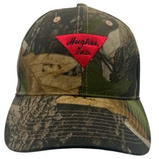 Real Tree Camo Hat Camouflage Cap With Hugh’s Inc Logo Fishing Hunting Dad