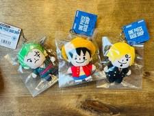 One Piece Base Shop Luffy Zoro Sanji Yubinui Finger Plush Mascot set of 3