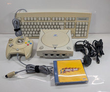 Sega Dreamcast HKT-3030 PAL UK Console Bundle – Controller, Keyboard & Crazy Tax