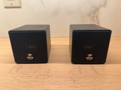 Pyle Home PCB3BK 3-Inch 100-Watt Mini Cube Bookshelf Speakers Pair (Black)