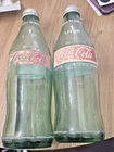 Vintage 1970s Coca Cola Glass Bottles WCaps 33.8floz  Pre-Owned (Set Of 2)