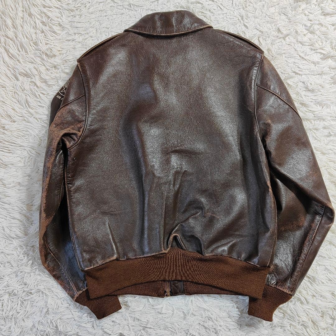 Buzz Rickson's A-2 Flight Jacket Horsehide Brown … - image 5
