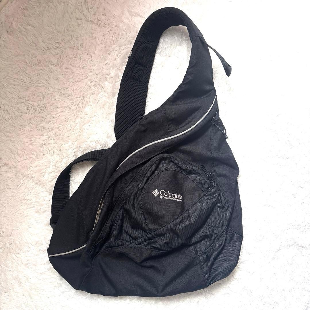 Columbia Y2K Sling Bag One Shoulder Black Used - Gem