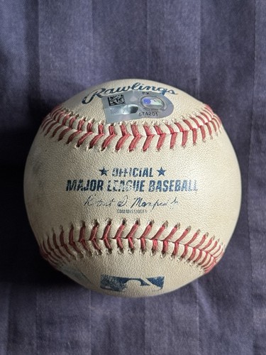 2025 Orioles Basallo MLB Authenticated Game Used Debut Baseball 17.08.2025 Gunnar - Bild 1 von 2