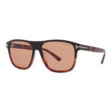 New Tom Ford FT1081 05E Black/Havana/Brown 58-15-145 Sunglasses