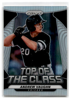 2020 Panini Prizm #TOC-3 Andrew Vaughn Top of The Class Silver Prizm White Sox