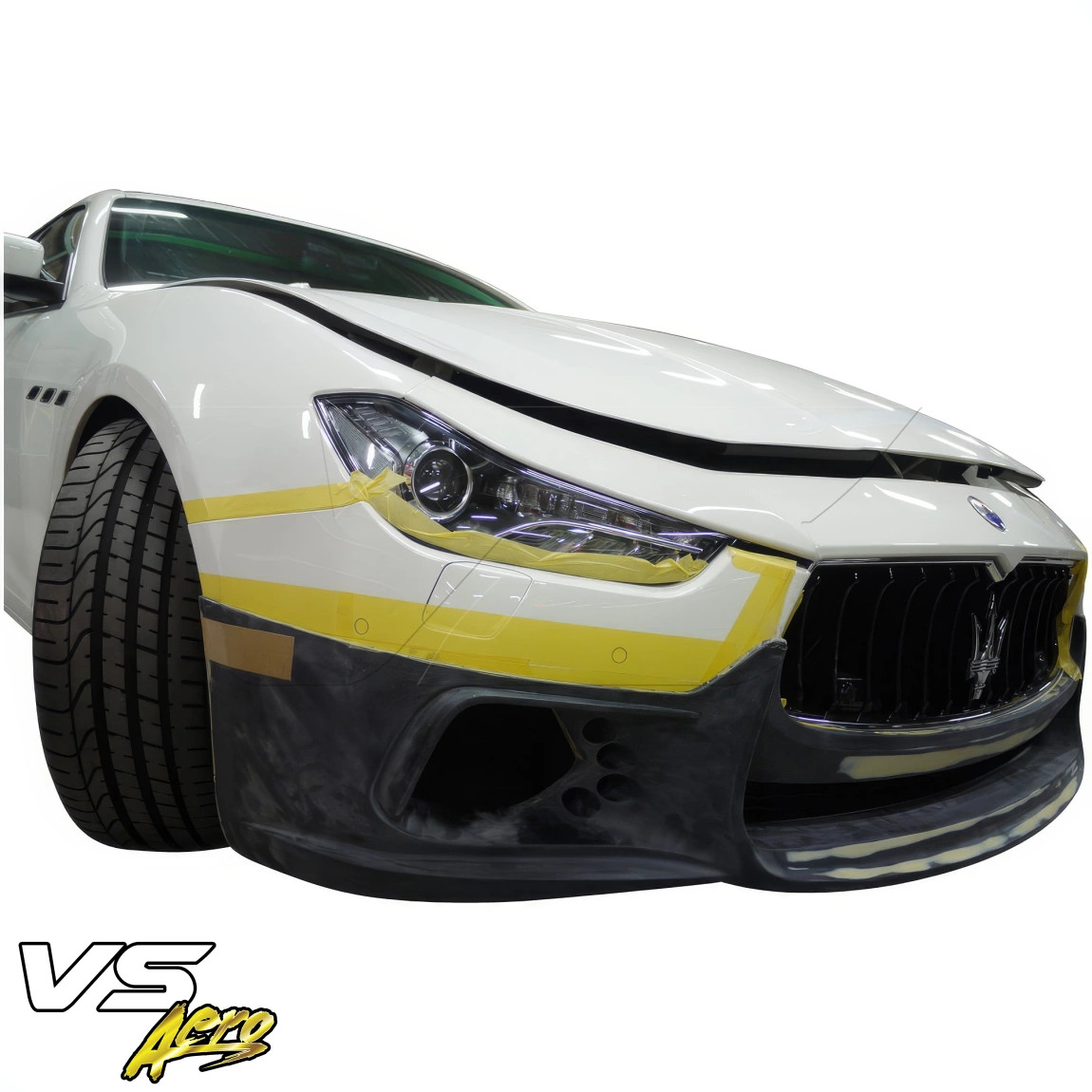 VSaero FRP WAL Front Lip Valance for Ghibli Maserati 13-17 vsaeropart_101451