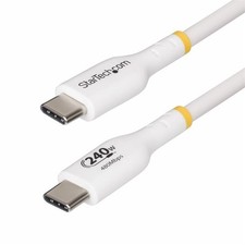 Image of StarTech.com 2m White USB-C Charging Cable USB-IF Certified USB C Cable 240W PD