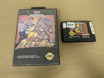 Deadly Moves Sega Genesis Cartridge and Case