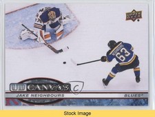 2025-26 Upper Deck Series 1 UD Canvas Jake Neighbours #C-10 READ 3d2