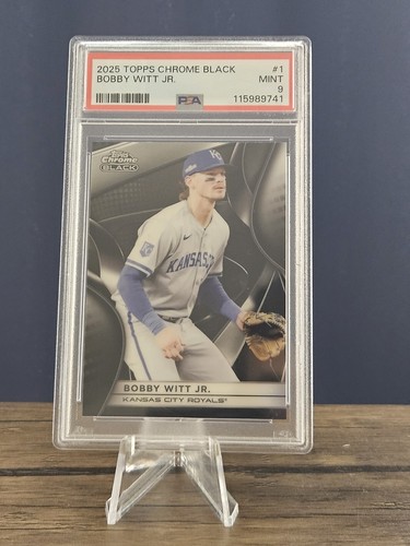 2025 Topps Chrome Black Bobby Witt Jr. #1 - Royals PSA 9 Pop 1 None Higher!!