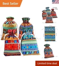 20 Pack Drawstring Gift Bags - Eco-Friendly Muslin for Weddings & Crafts