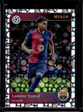 2024-25 Topps Merlin Chrome UEFA Lamine Yamal Vintage Refractor #19 Barcelona