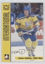 2006 In the Game-Used International Ice Signature Series Anders Hedberg #55 1r5