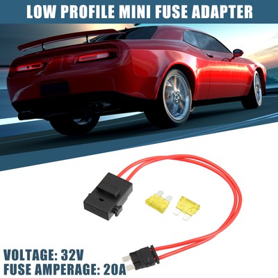 32V Standard Sicherung Adapter Kit mit 2 Stück 20A Klingen Sicherung